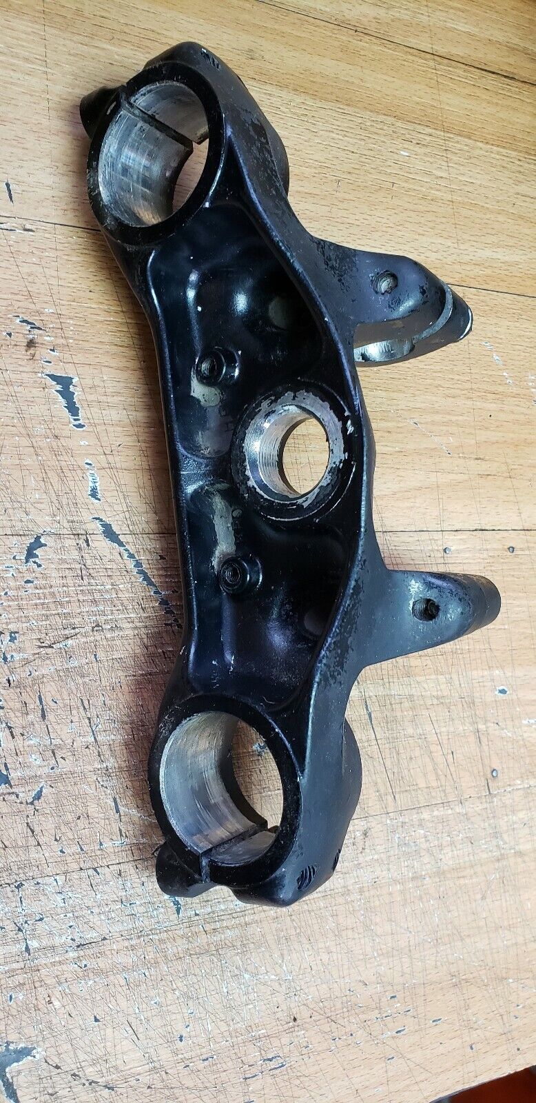 Honda XR350R 1983 1984 steering stem triple clamp tree bridge top crown