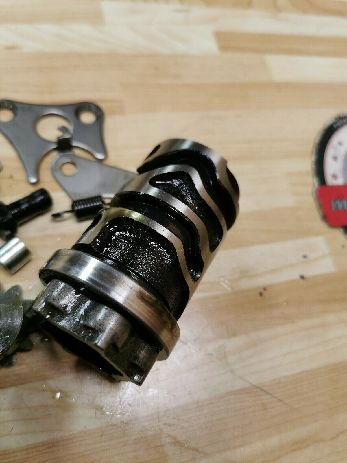 Kawasaki KX250 1981 transmission gearshift gear drum cam assy 1982 KDX250 1980