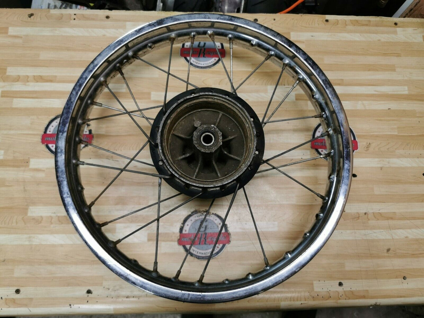 Yamaha MX175 1981 rear wheel hub rim spoke 1W1-25311-00-98