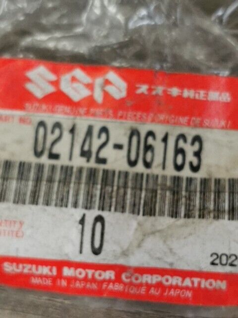 NOS SUZUKI GSXR1100W AN400A LTF400 GN125EV LTF500F SCREW 02142-06163 S47
