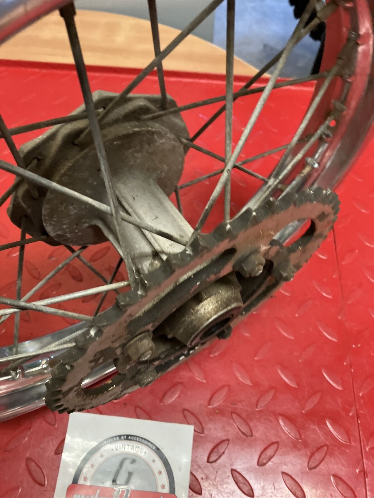 Kawasaki KDX80 1987 rear wheel rim hub 1984 - 1988