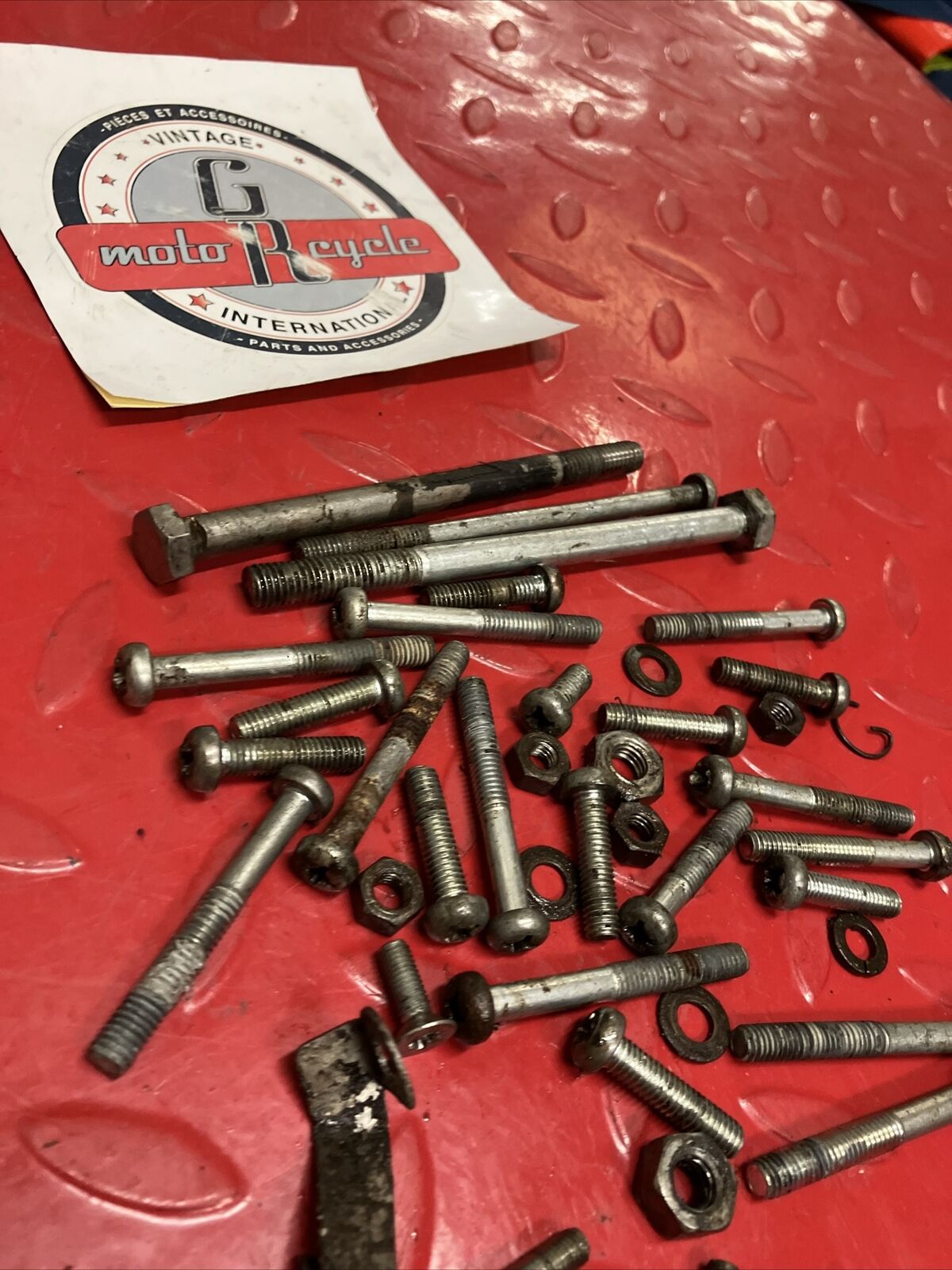 Yamaha LB50 1975 1F1 Chappy 50 engine motor crankcase cover bolt hardware