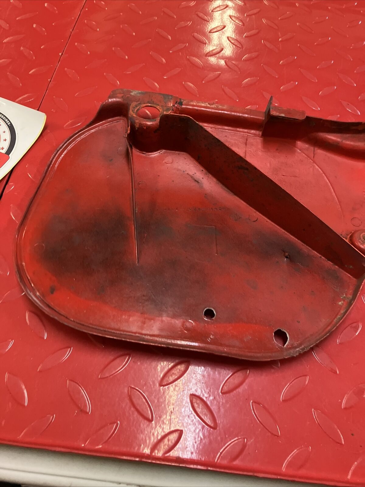 Honda CR250R 1984 left side cover panel number plate
