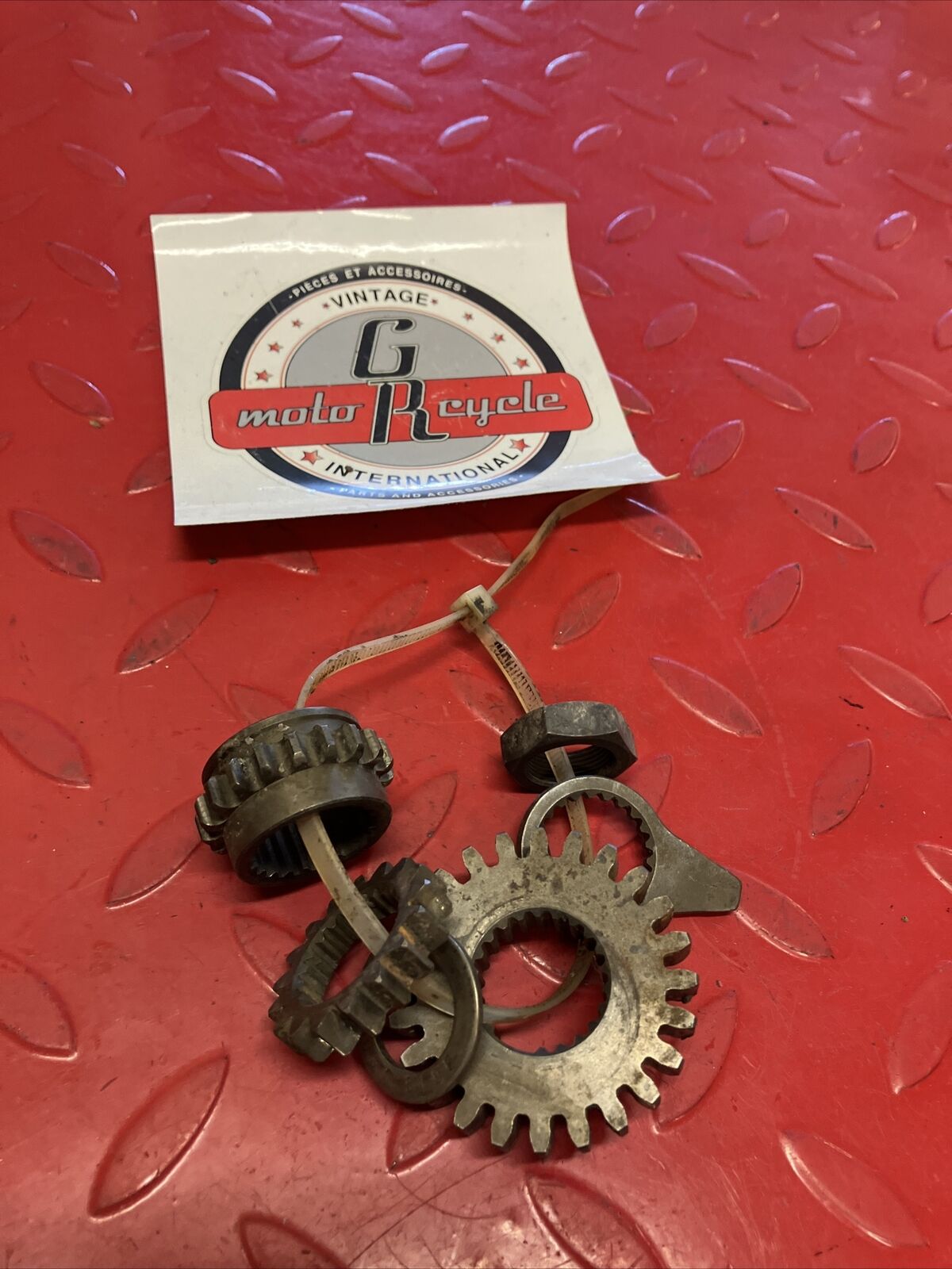 Honda XL350R 1986 crankshaft oil pump primary drive gear timing sprocket rotor