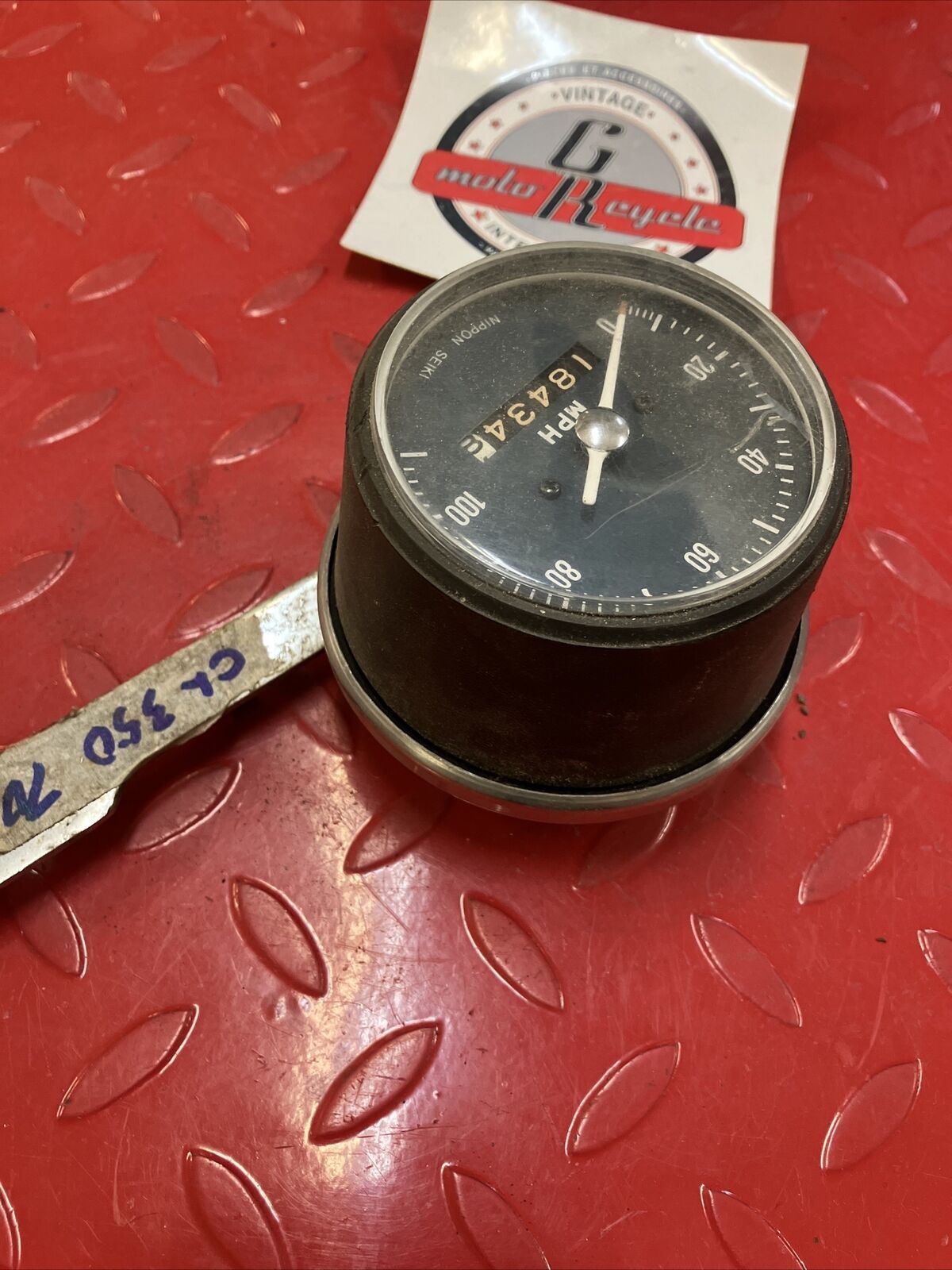Honda CL350 1970 tachometer tach meter bracket T