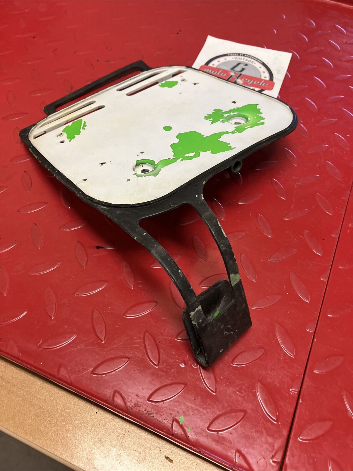 Kawasaki KDX80 1987 Front number plate panel 1984 1985 1986 1988
