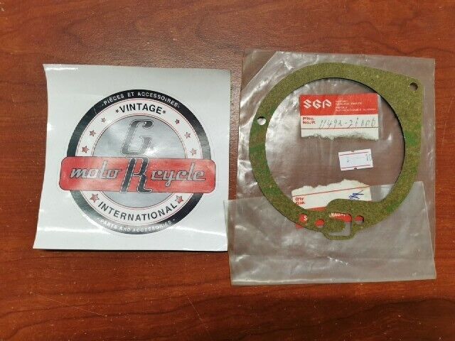 NOS Suzuki TM75 TS50 TS75 CARBURETOR INSPECTION CAP COVER GASKET 11492-26000 S32