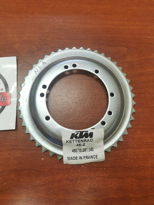 NOS KTM 50SX REAR SPROCKET Z 45 T 45010051045 KT3