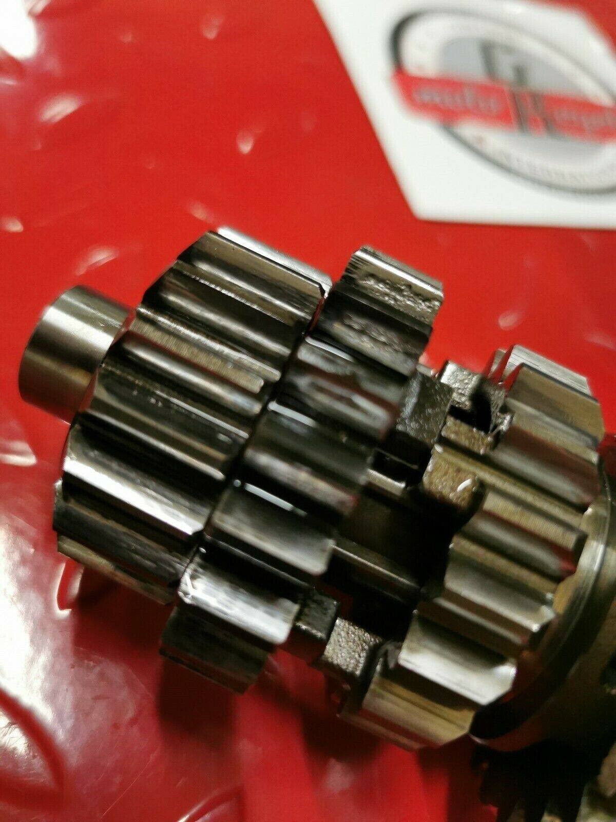 Suzuki RM250 1990 transmission mainshaft countershaft main counter shaft gear
