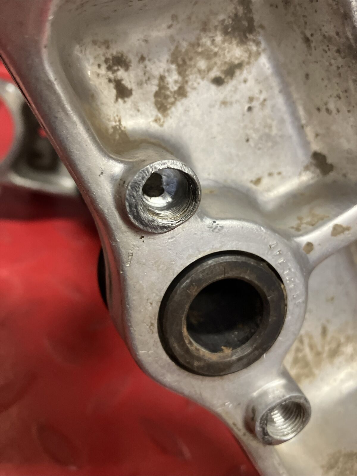 Honda CR250R 1990 Steering stem triple clamp tree top bridge 1991 CR125R 1990