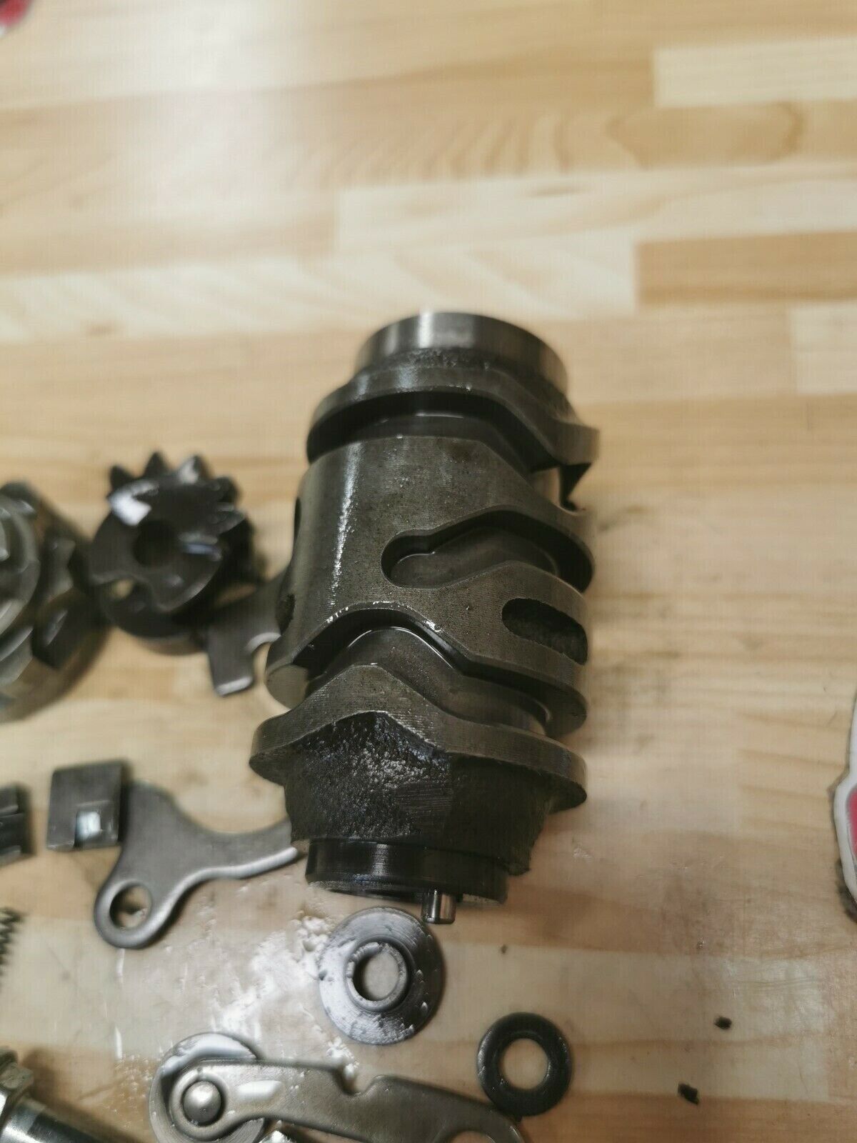 Kawasaki KX250F 2005 gear shift transmission gearshift drum cam pawl ratchet