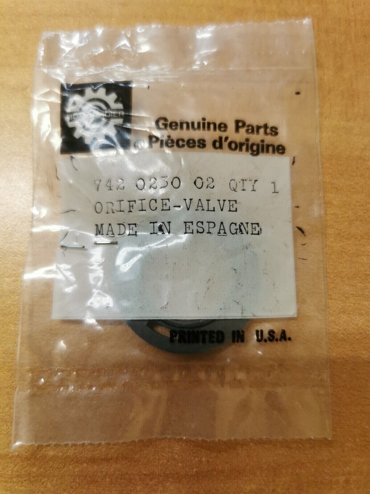NOS CAN-AM MX FRONT FORK ORIFICE VALVE 742-023-002 CA4