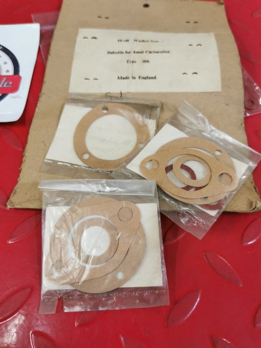 NOS AMAL CARBURATOR TYPE 389 GASKET KIT INCOMPLETE  QTY 3 J14