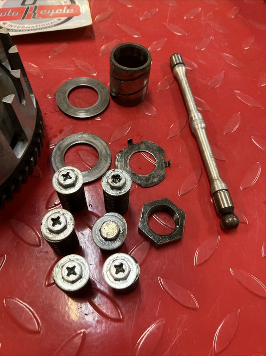 Yamaha YZ400 1977 complete clutch assembly basket hub pressure 1W4-16301-00-00