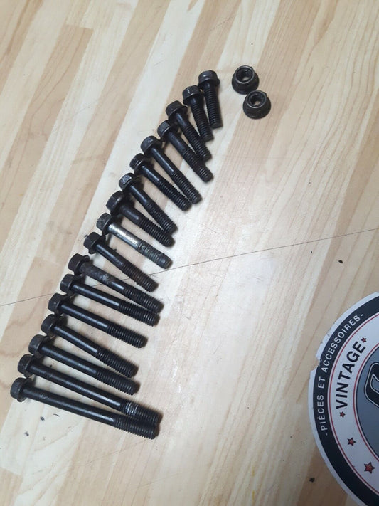 Honda XL250R 1984 left and right crankcase bolt flange nut hardware