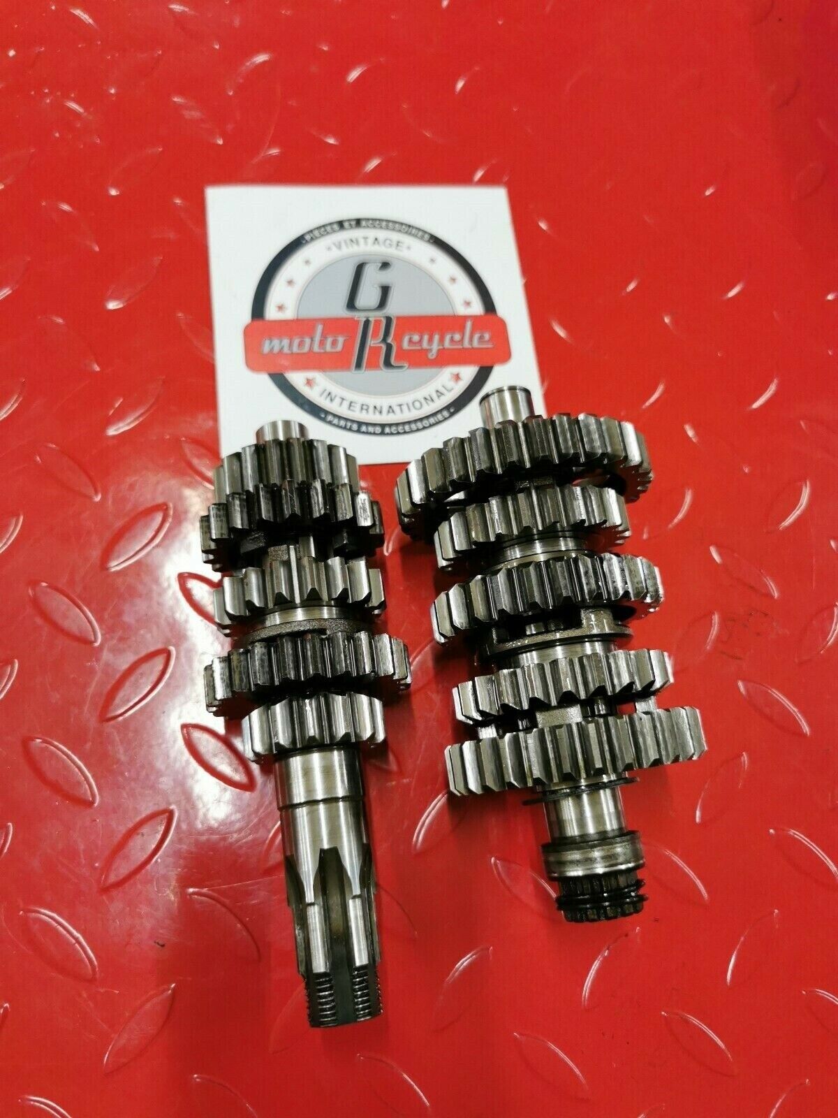 Suzuki RM250 1990 transmission mainshaft countershaft main counter shaft gear