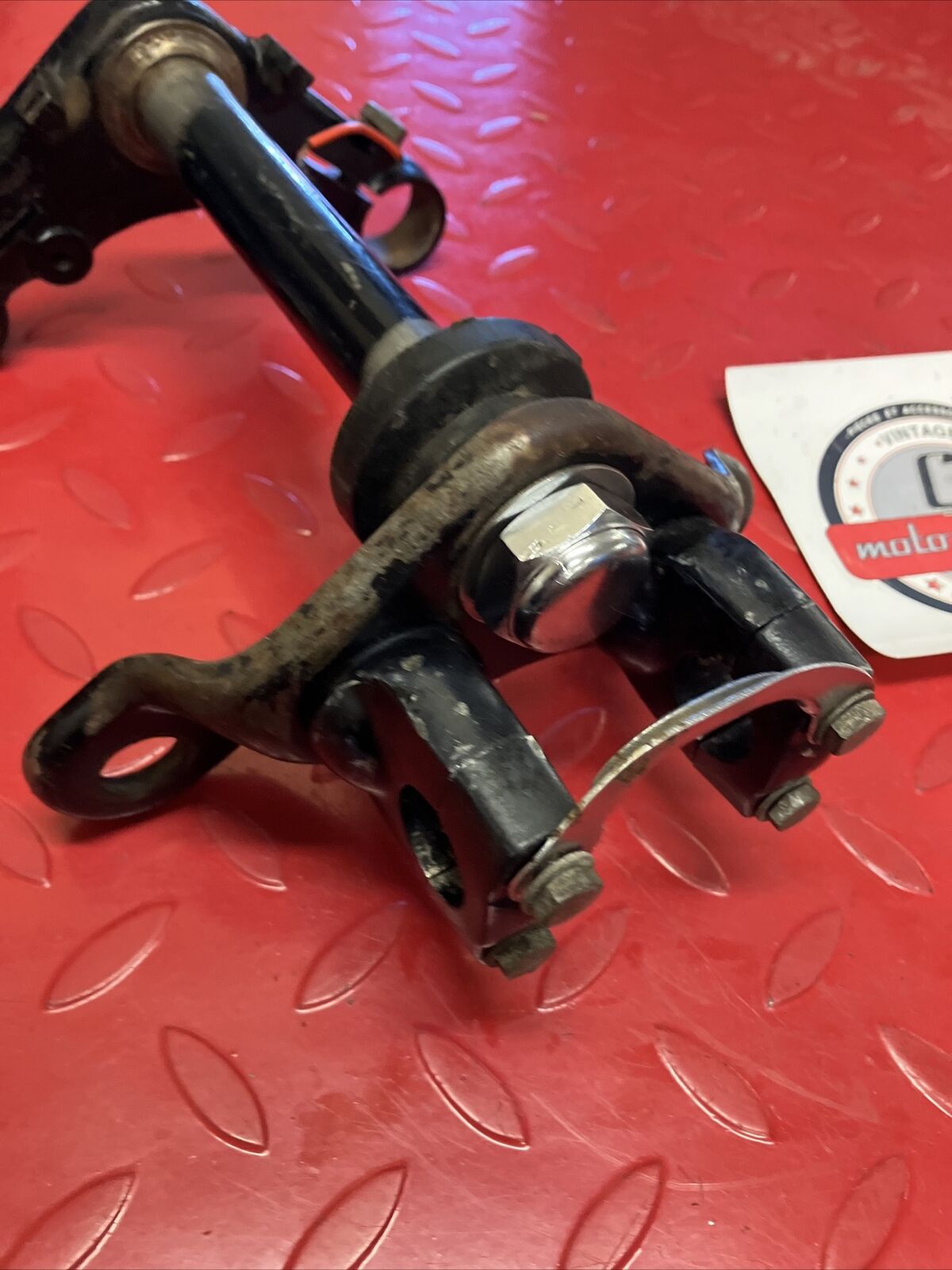 Honda XR75 1973 Steering stem triple clamp tree 1974 1975 1976