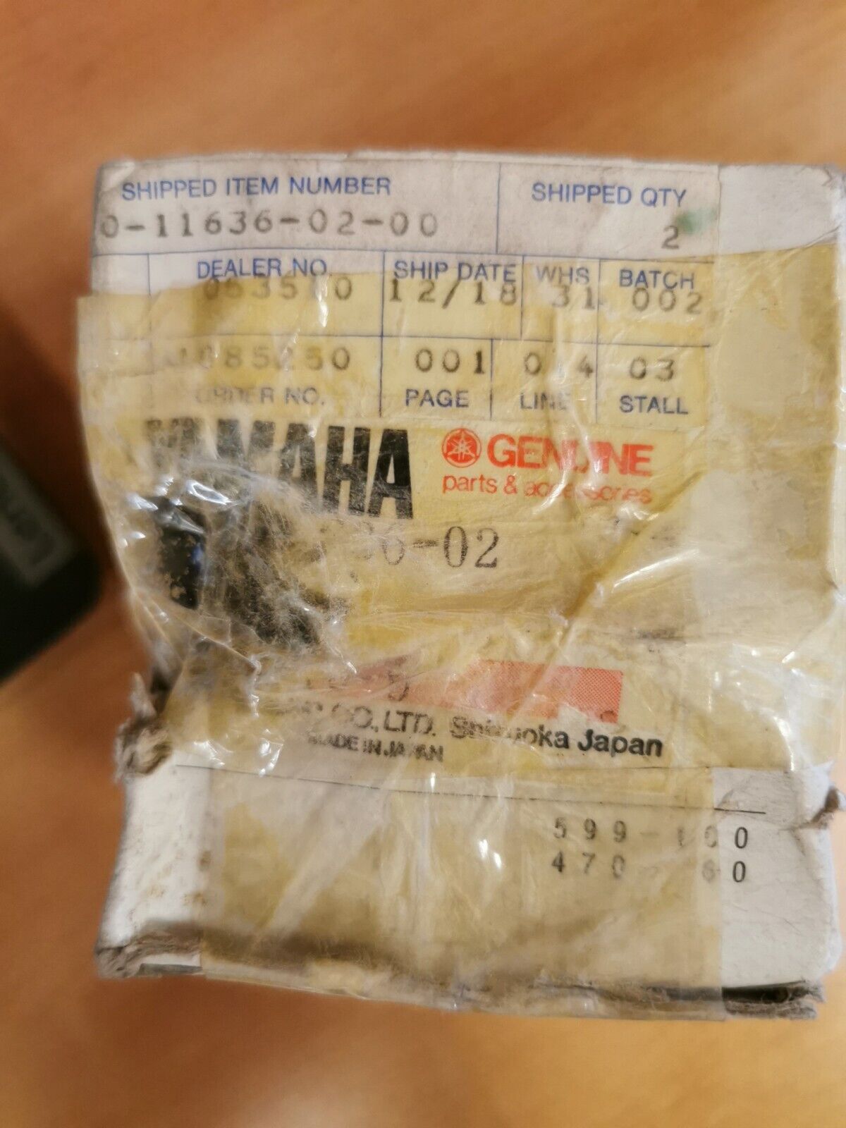 NOS YAMAHA GP433 1972 1973 PISTON 0.50 2ND O.S 820-11636-02-00 Y46