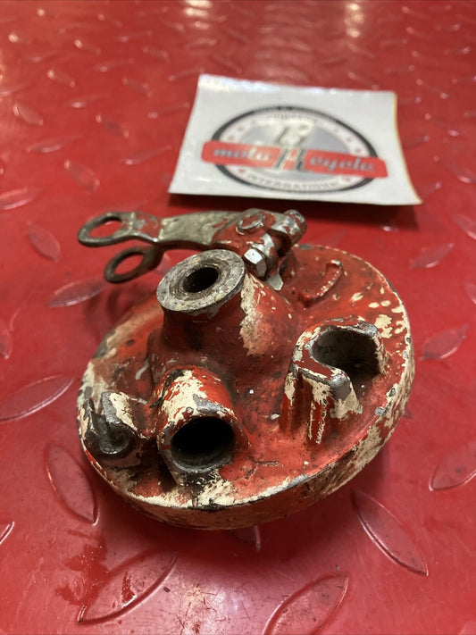 Kawasaki G4TR 1972 front brake panel hub drum cover plate