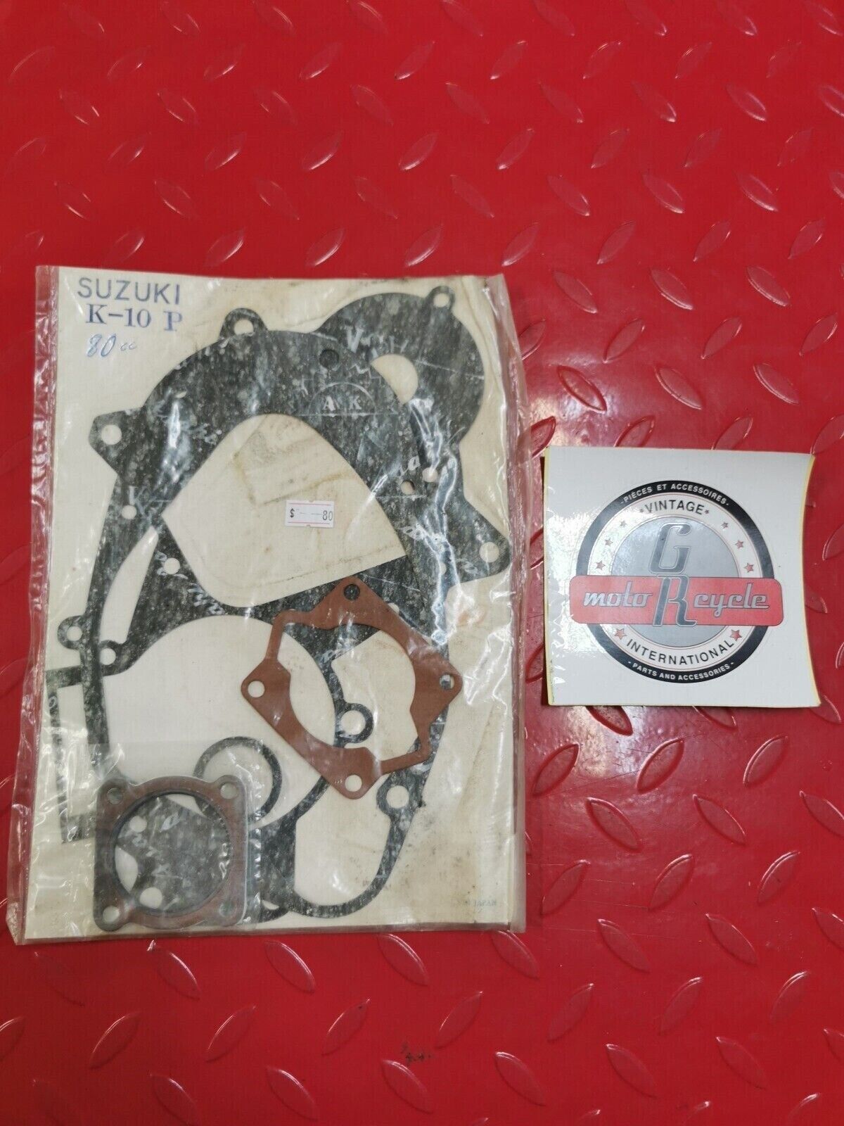 NOS SUZUKI K10 80CC COMPLETE GASKET SET KIT S3