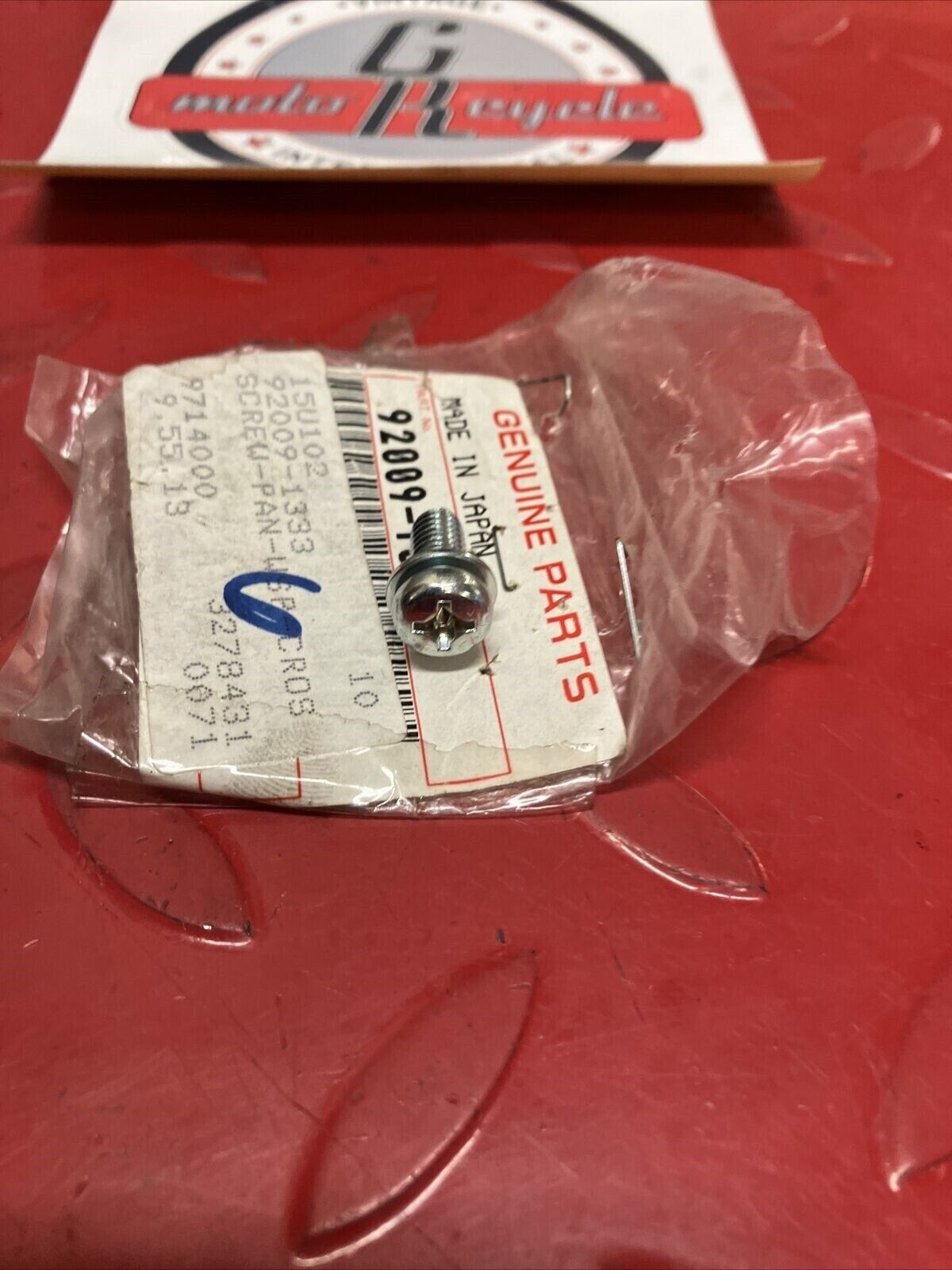 NOS KAWASAKI SCREW PAN WP CROS 6X14 92009-1333 K15