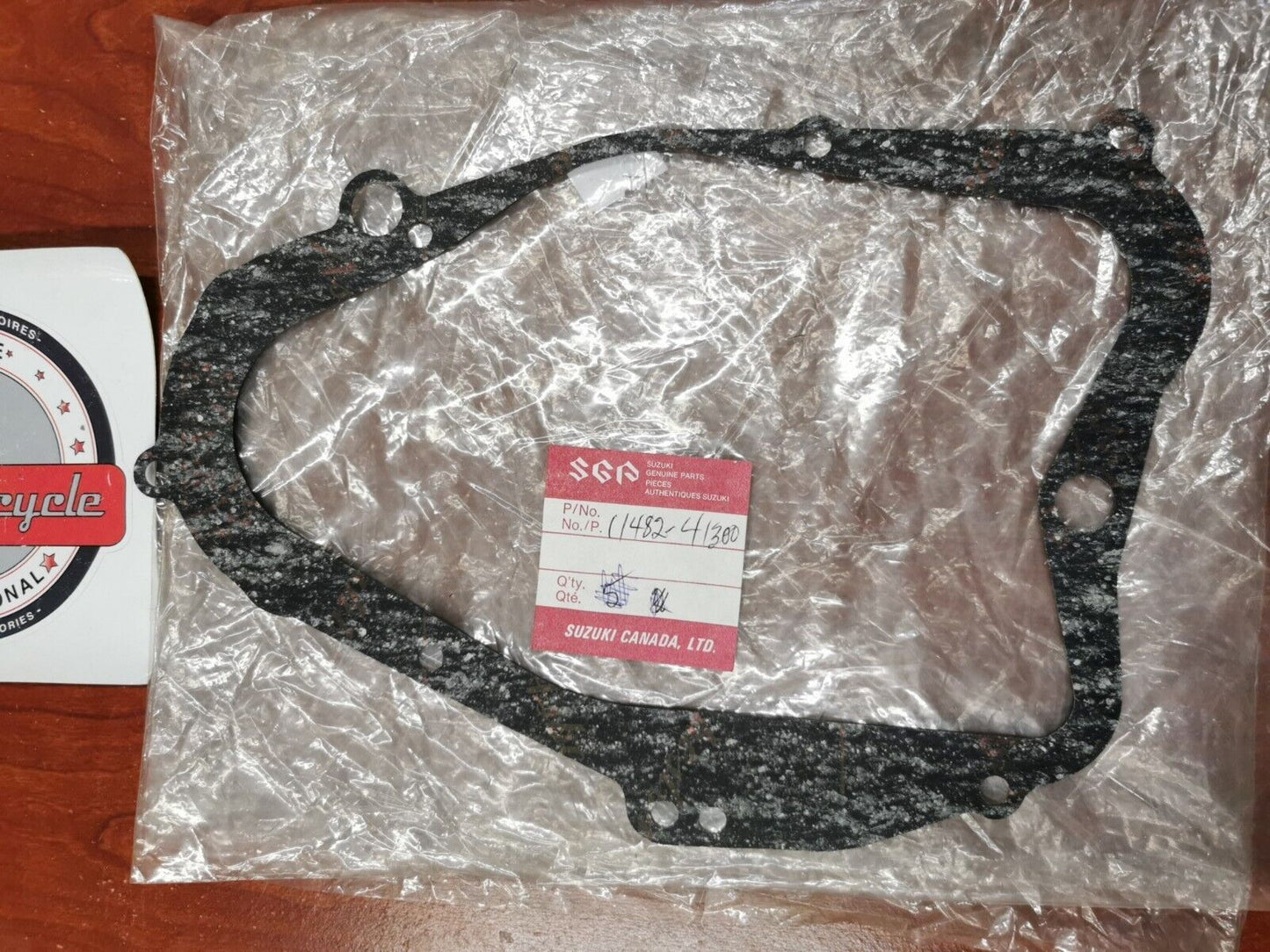 NOS SUZUKI PE175 RM100 CLUTCH COVER GASKET 11482-41300 SUB. 11482-41301 S31