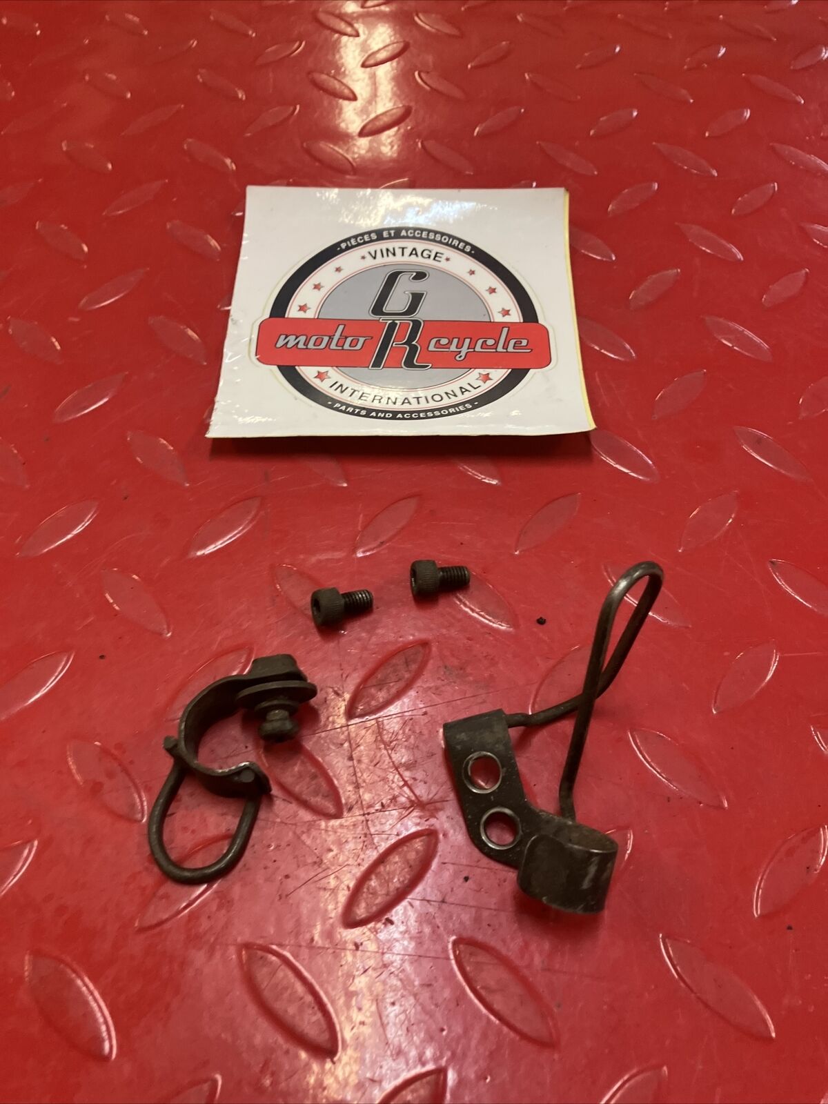 Yamaha DT200 1984 cable hose guide bracket set