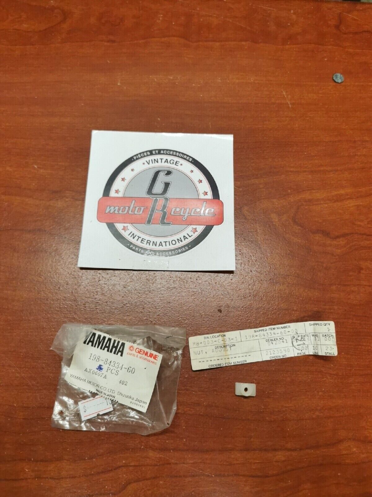 NEW NOS Yamaha ADJUSTING NUT 198-84334-60-00 Y68