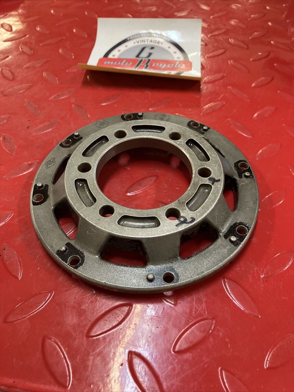 Yamaha RD400 1977 brake disk rotor bracket holder 1976 1978 2
