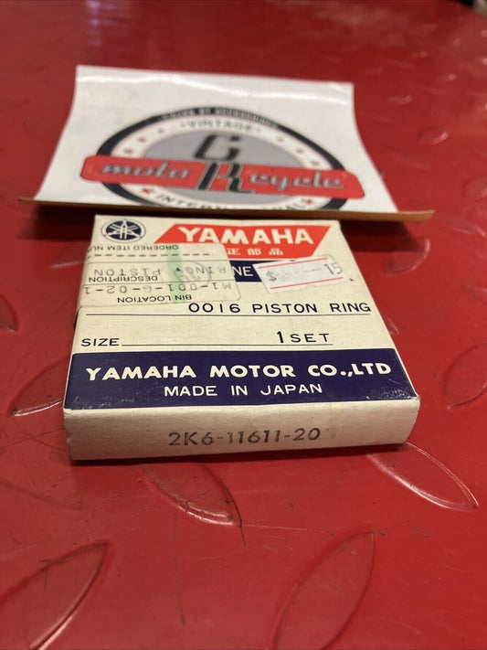NOS YAMAHA YZ125 1978 - 1981 PISTON RING 0.50 2ND 0S 2K6-11611-20-00 Y66