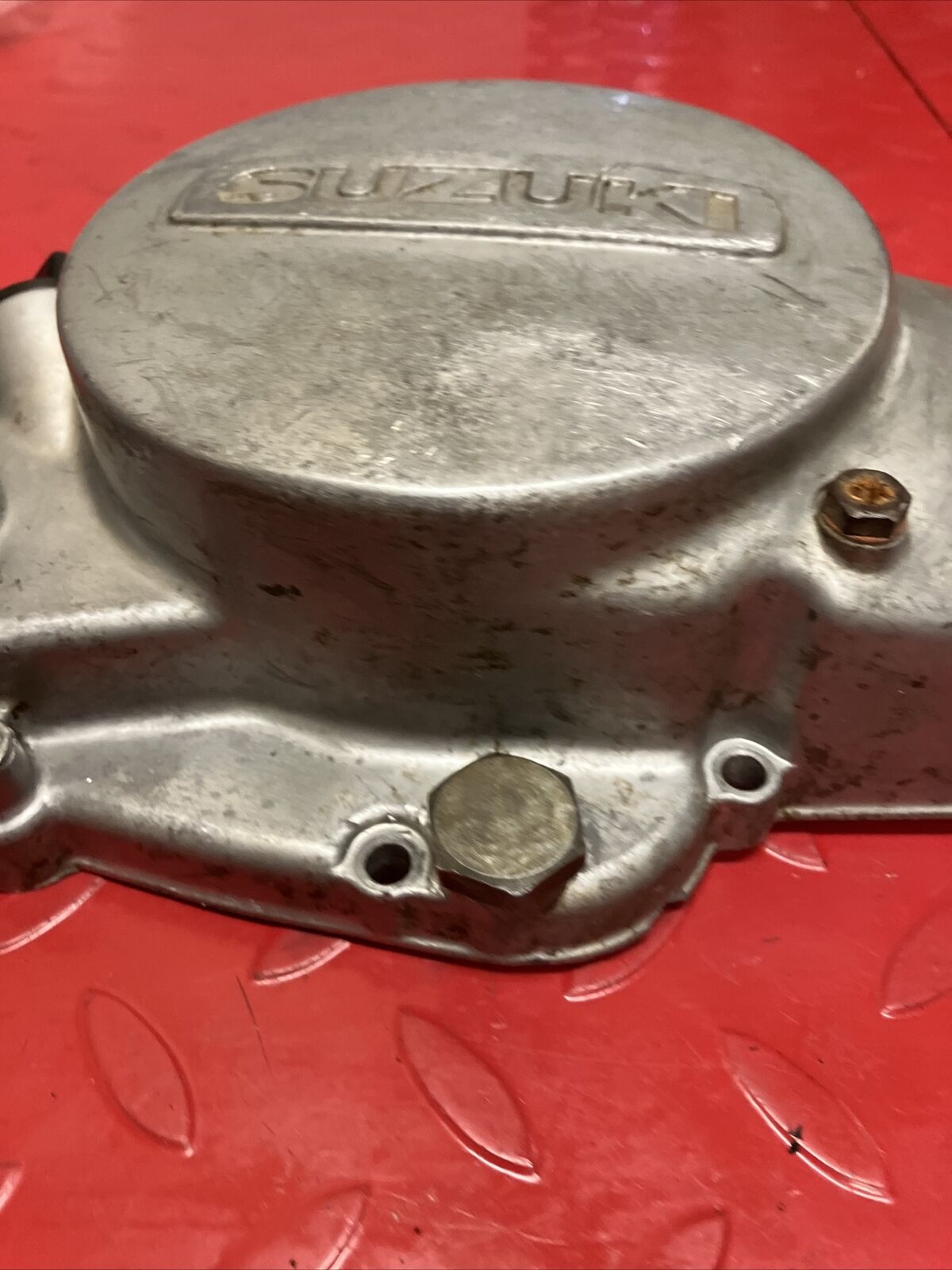Suzuki TC125 1972 Right crankcase clutch cover TS125