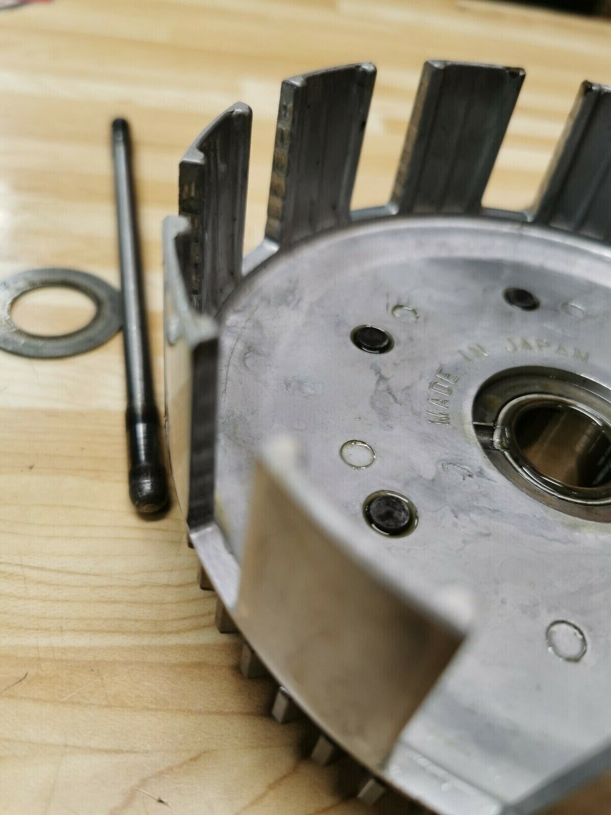 Kawasaki KX250 1981 complete clutch basket hub housing pressure KDX250 1980 1982
