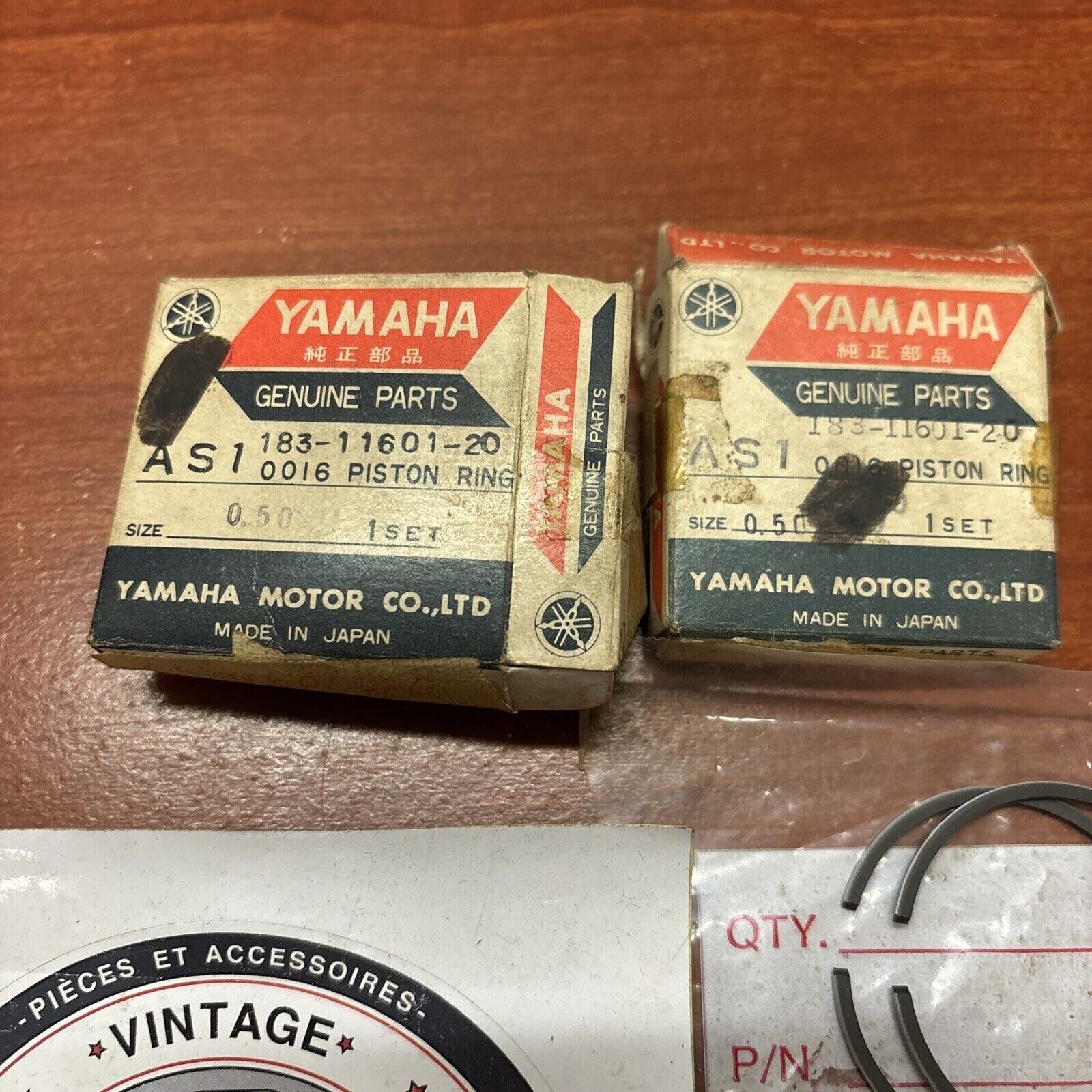 NOS Yamaha 1968 YAS1C PISTON RING O/S 0.50 183-11601-20-00 Y174