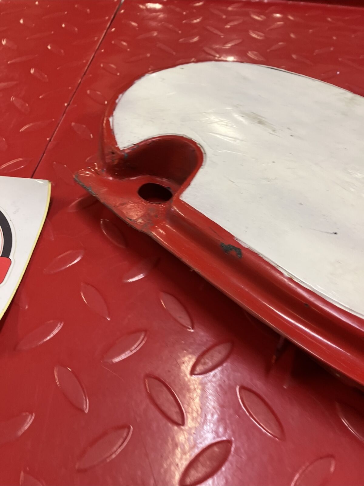 Honda CR250R 1984 left side cover panel number plate