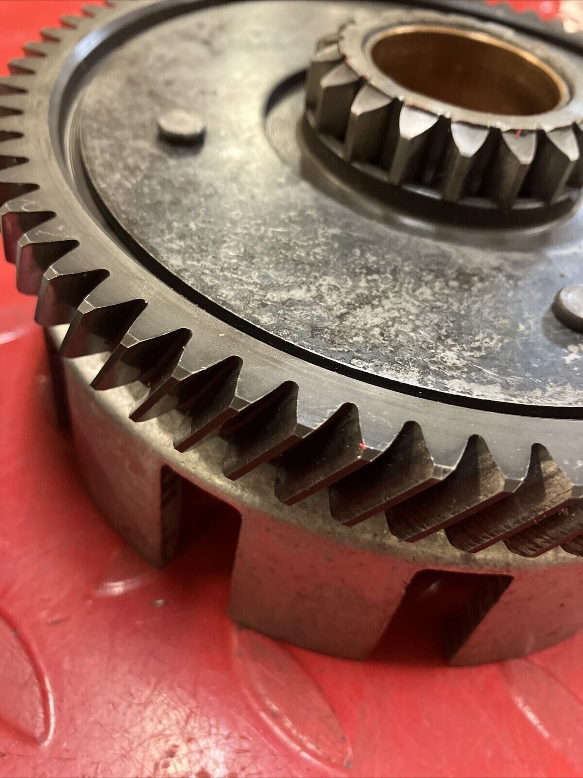 Yamaha RD400 1977 complete clutch assembly basket hub pressure plate