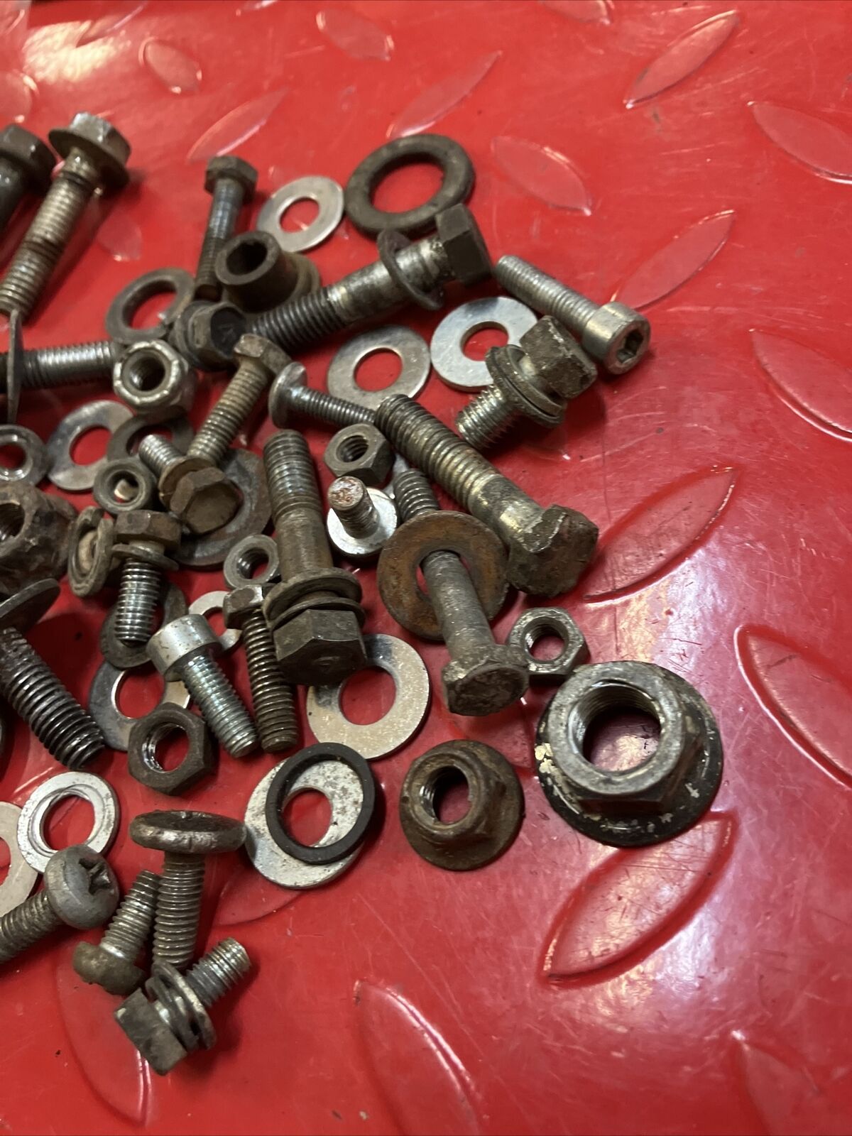 Suzuki RM125 1982 frame bolt nut washer collar hardware