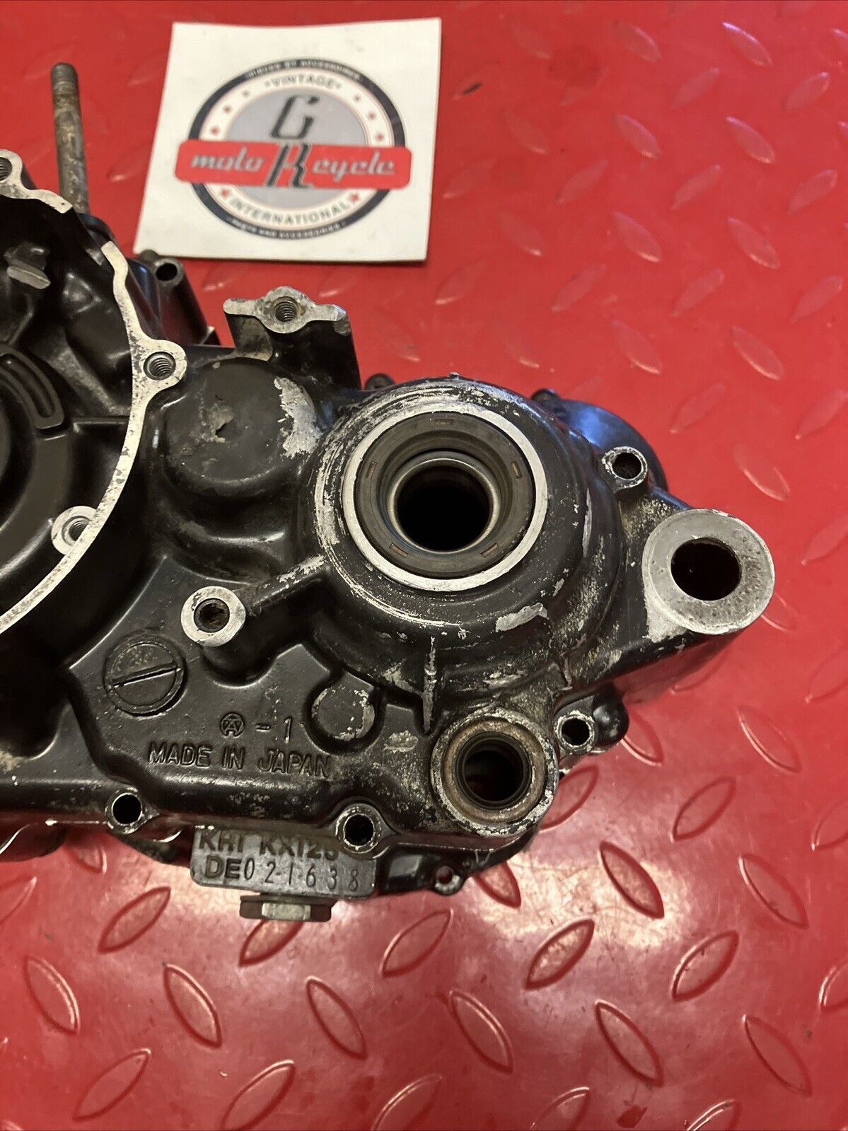 Kawasaki KX125 1987 Left right crankcase crank case set 1985 1986
