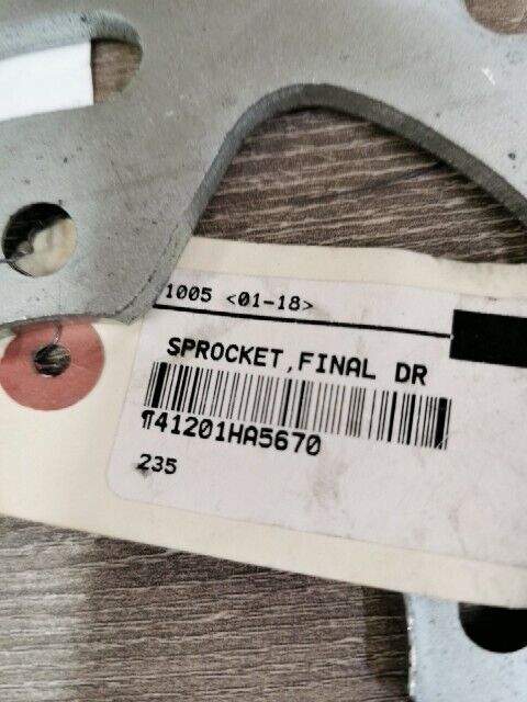 NOS HONDA ATC350X 1986 SPROCKET FINAL DRIVEN 40T 41201-HA5-670 H157