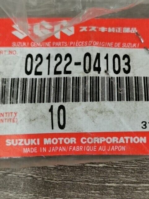 NOS SUZUKI DRZ125 DRZ125L 2003 - 2007 SCREW UPPER 02122-04103 S39