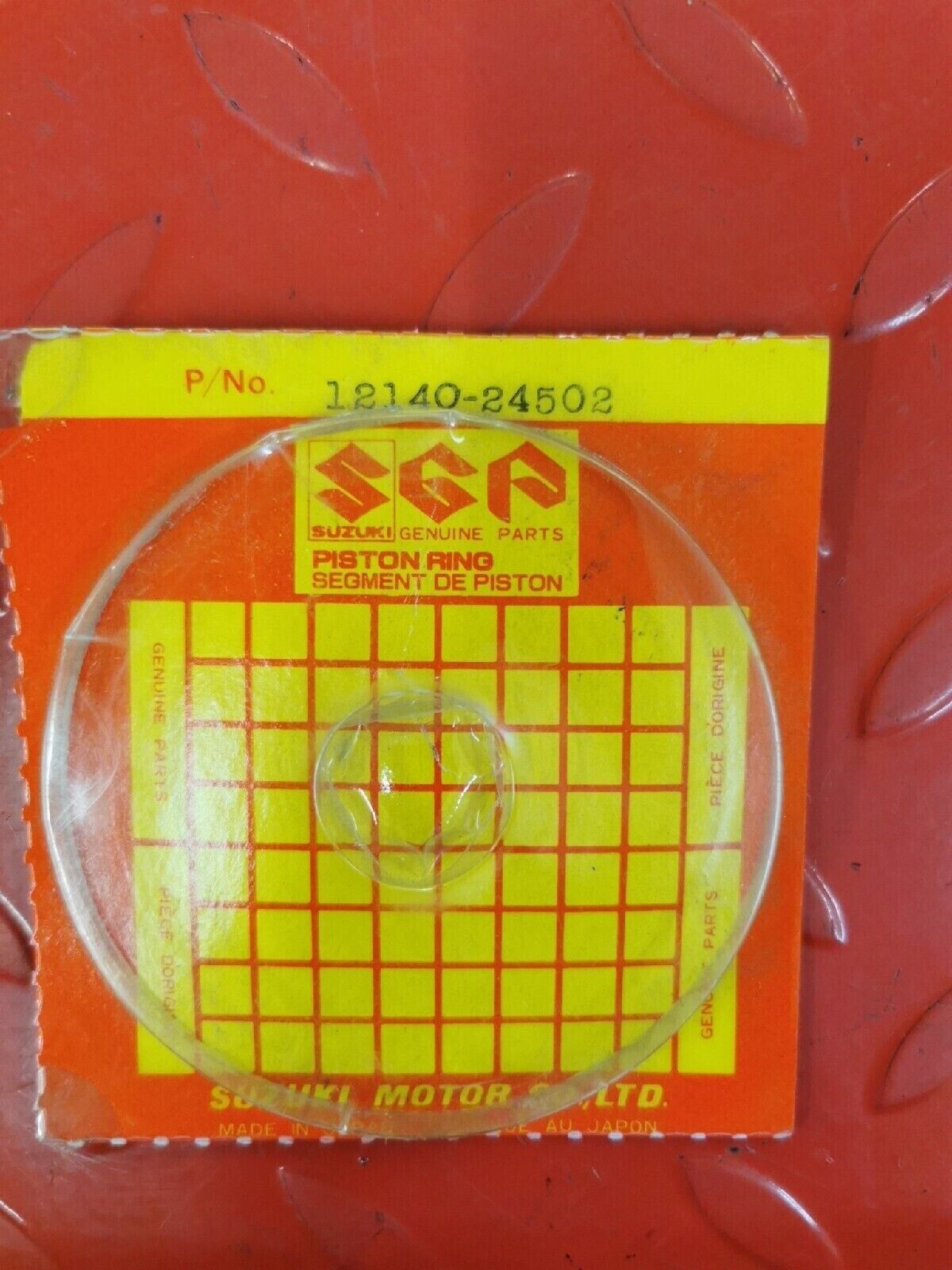 NOS SUZUKI PISTON RING SET MISSING OIL RING SUPERSEDED BY 12140-41B10 S11