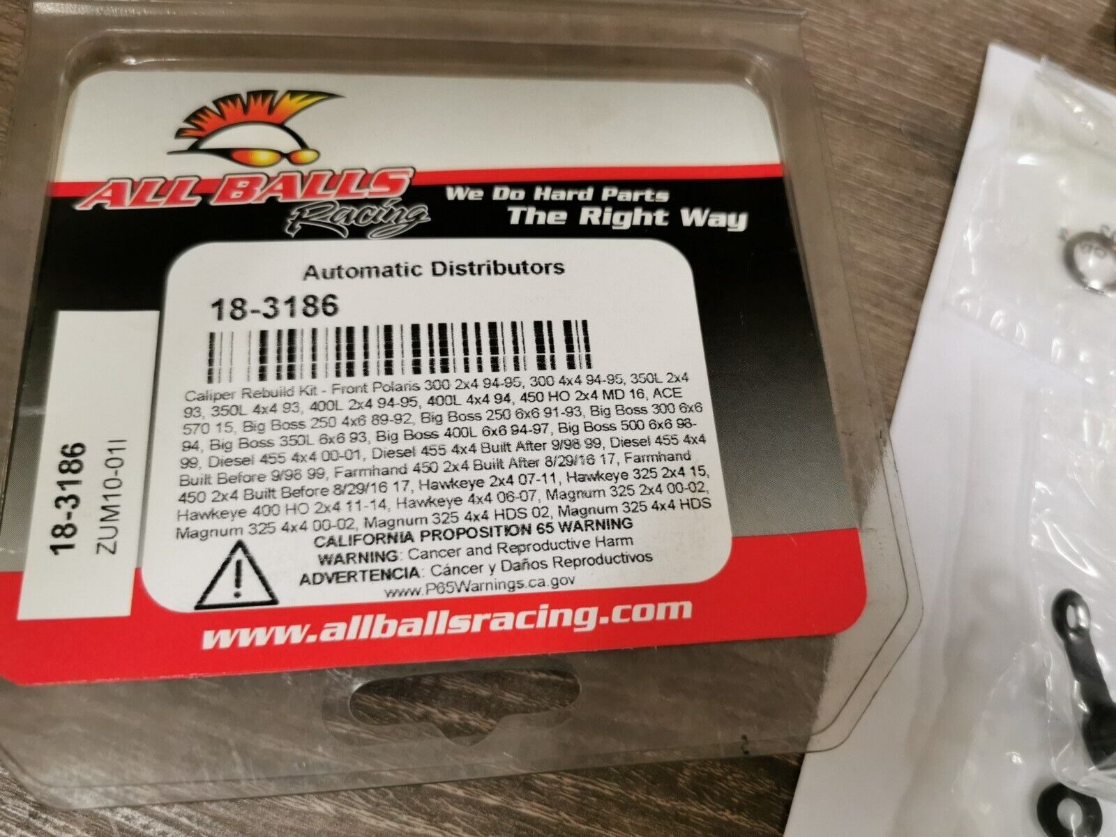 NOS ALL BALLS Magnum 325 Polaris 300 CALIPER REBUILD KIT Front  18-3186 J52