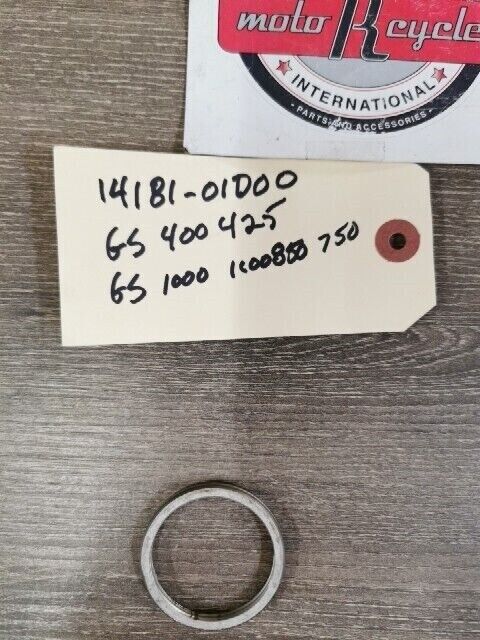 NOS SUZUKI AX100 DR650R GS1100G GS500 RG125F GASKET EXHAUST PIPE 14181-01D00 S56