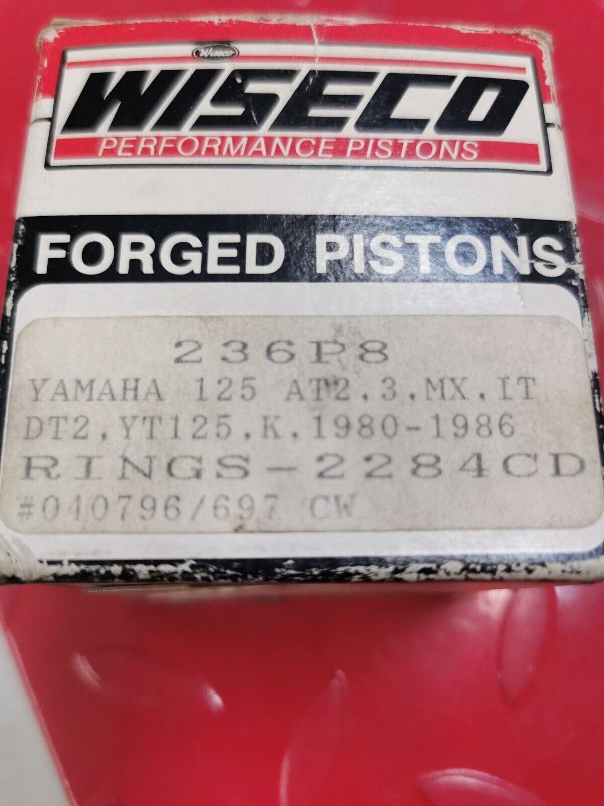 NOS YAMAHA YT125 MX125 IT125 DT2 AT2 AT3 Wiseco Piston Kit 2.00 236P8 Y27