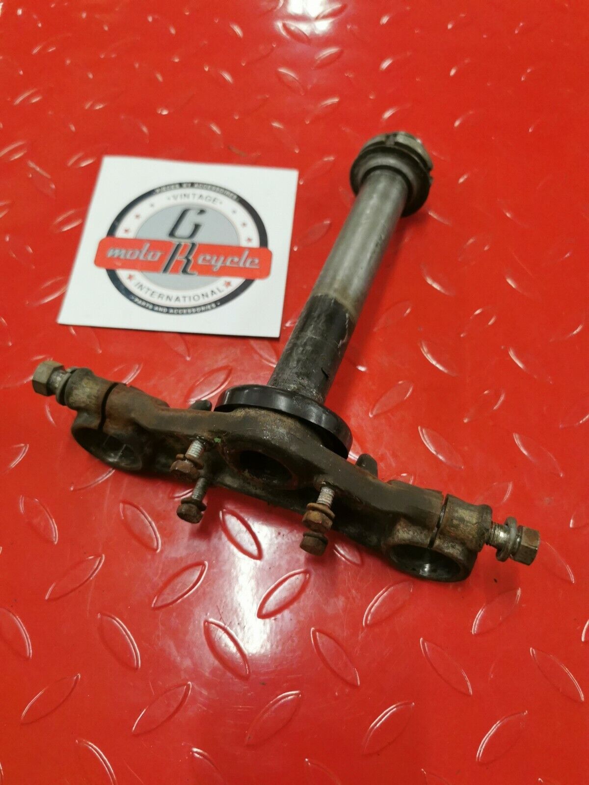Kawasaki KX80 1979 steering stem triple clamp tree 1980