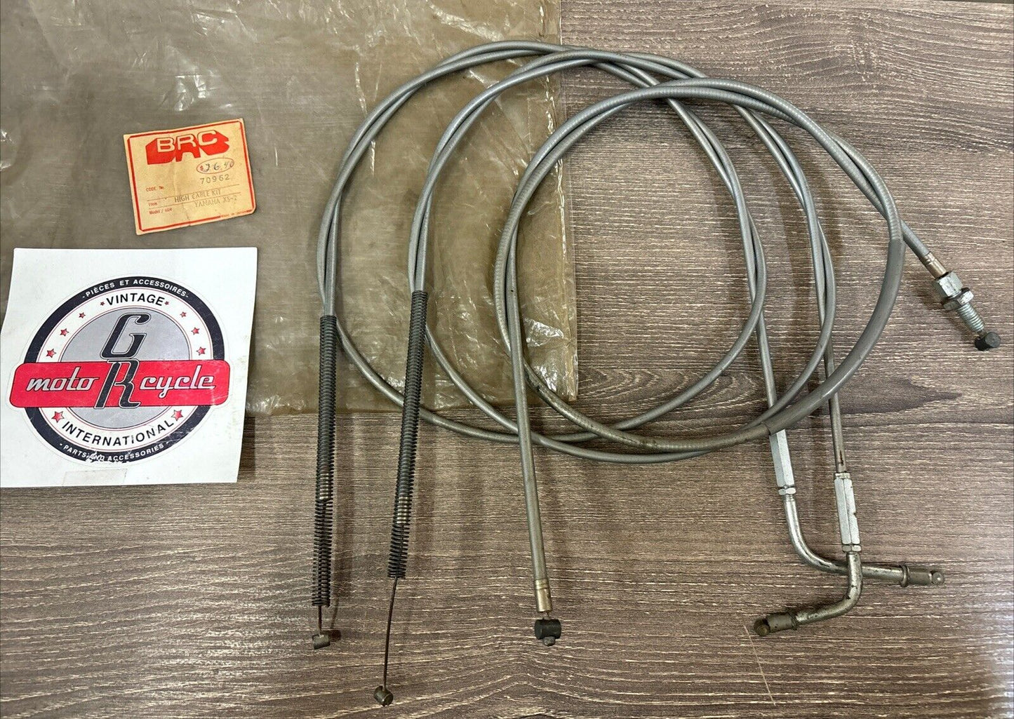 NOS BRC YAMAHA XS2 HIGH CABLE KIT INCOMPLETE 70962 J63