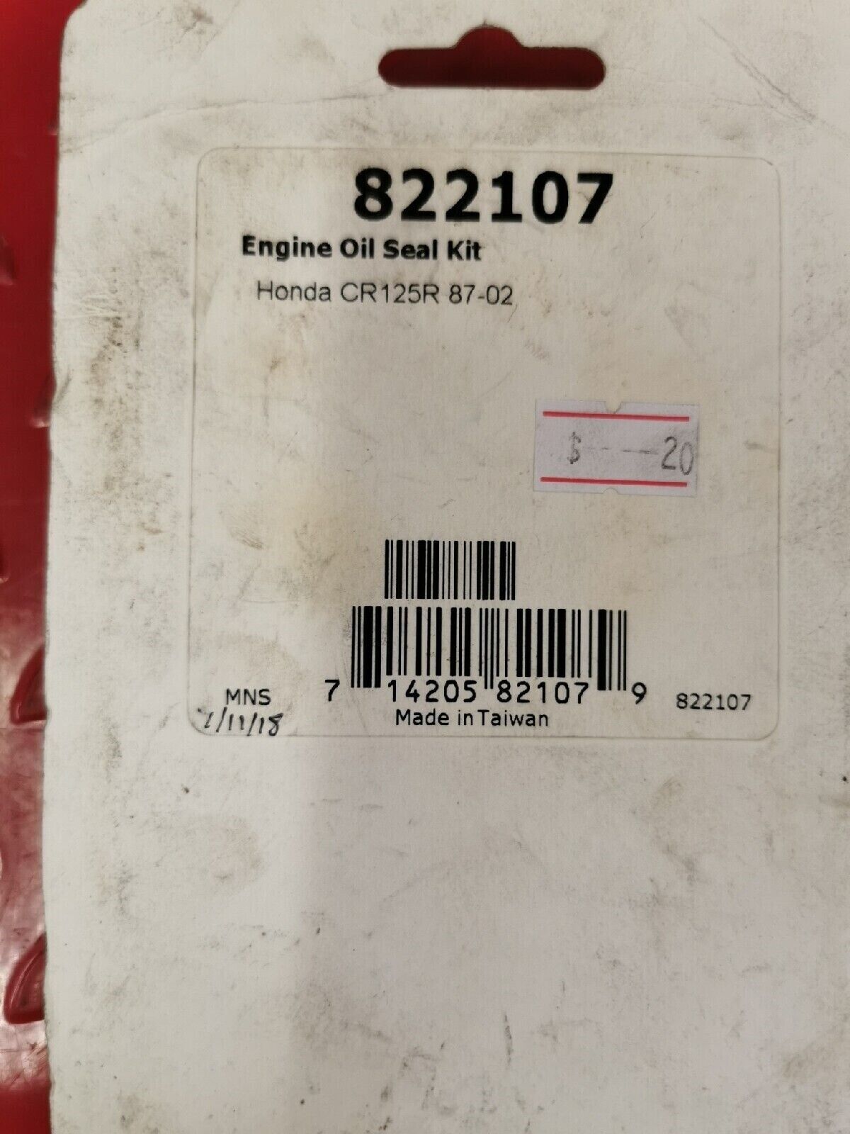 NOS WINDEROSA HONDA CR125R 1987 - 2002 ENGINE OIL SEAL KIT 822107 J14