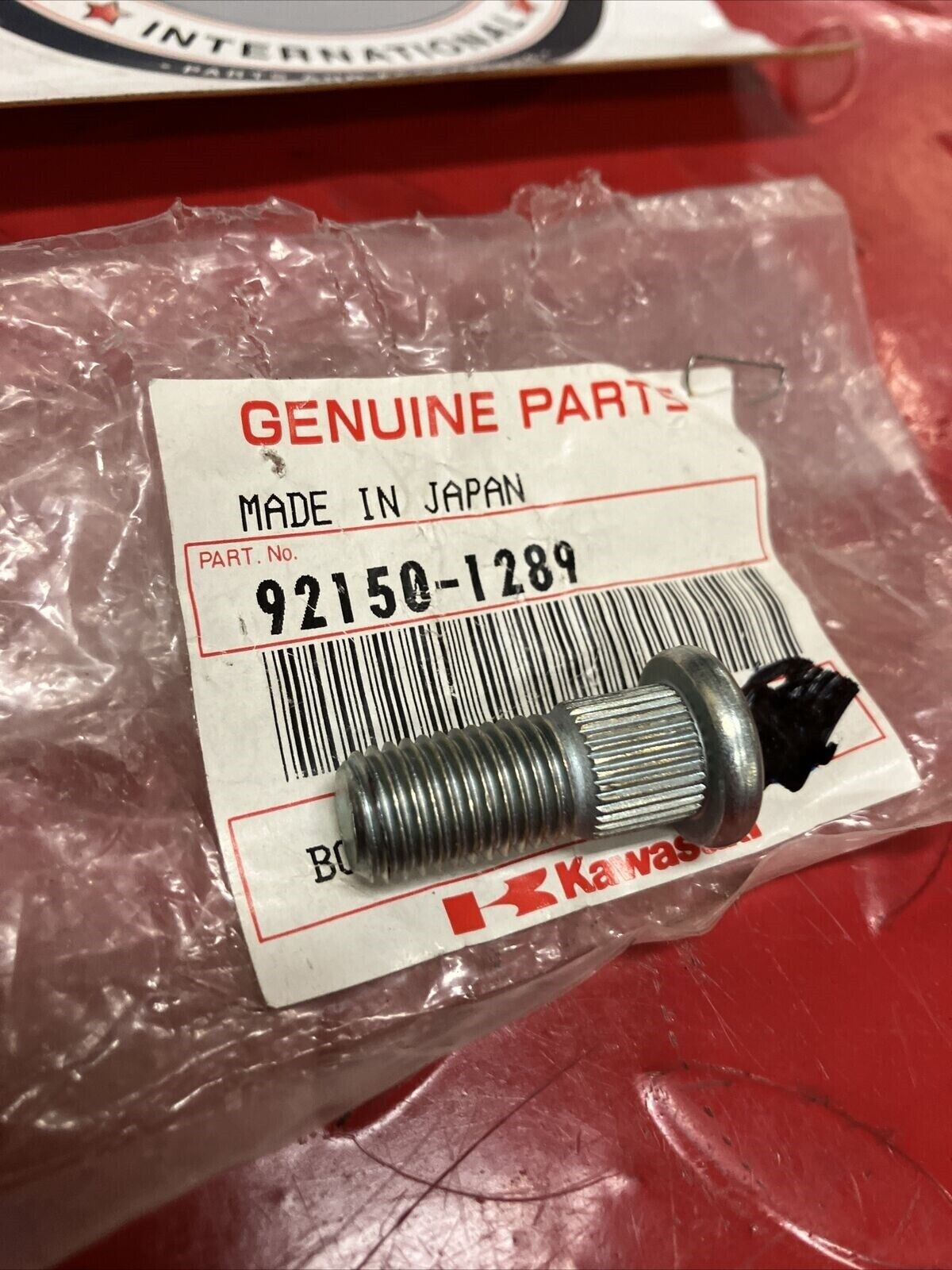 NOS KAWASAKI BOLT 92150-1289 K13