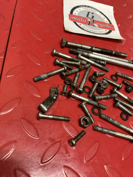 Yamaha LB50 1975 1F1 Chappy 50 engine motor crankcase cover bolt hardware