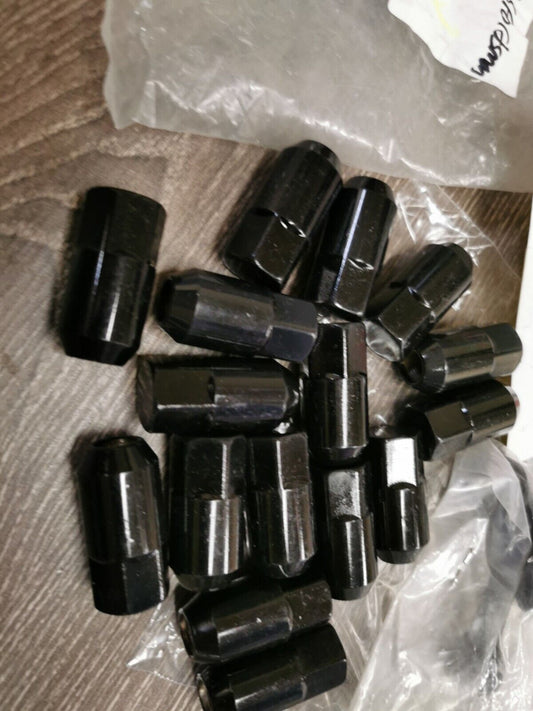 NOS Moose POLARIS RZR SPORTSMAN Lug Nuts Black 3/8 QTY16 0232-0206 J38