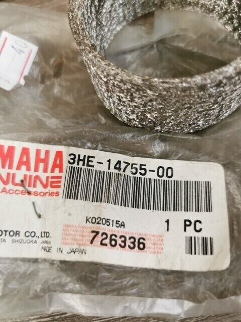 NOS YAMAHA RFR1000 FZR600 FZR400 GASKET SILENCER 3HE-14755-00-00 Y104
